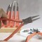 The Beadsmith Satin Touch Round Nose Pliers, 5.75 inches (145mm) with polished steel head, comfortable contoured grip handles and double-leaf springs, tool for jewelry making
